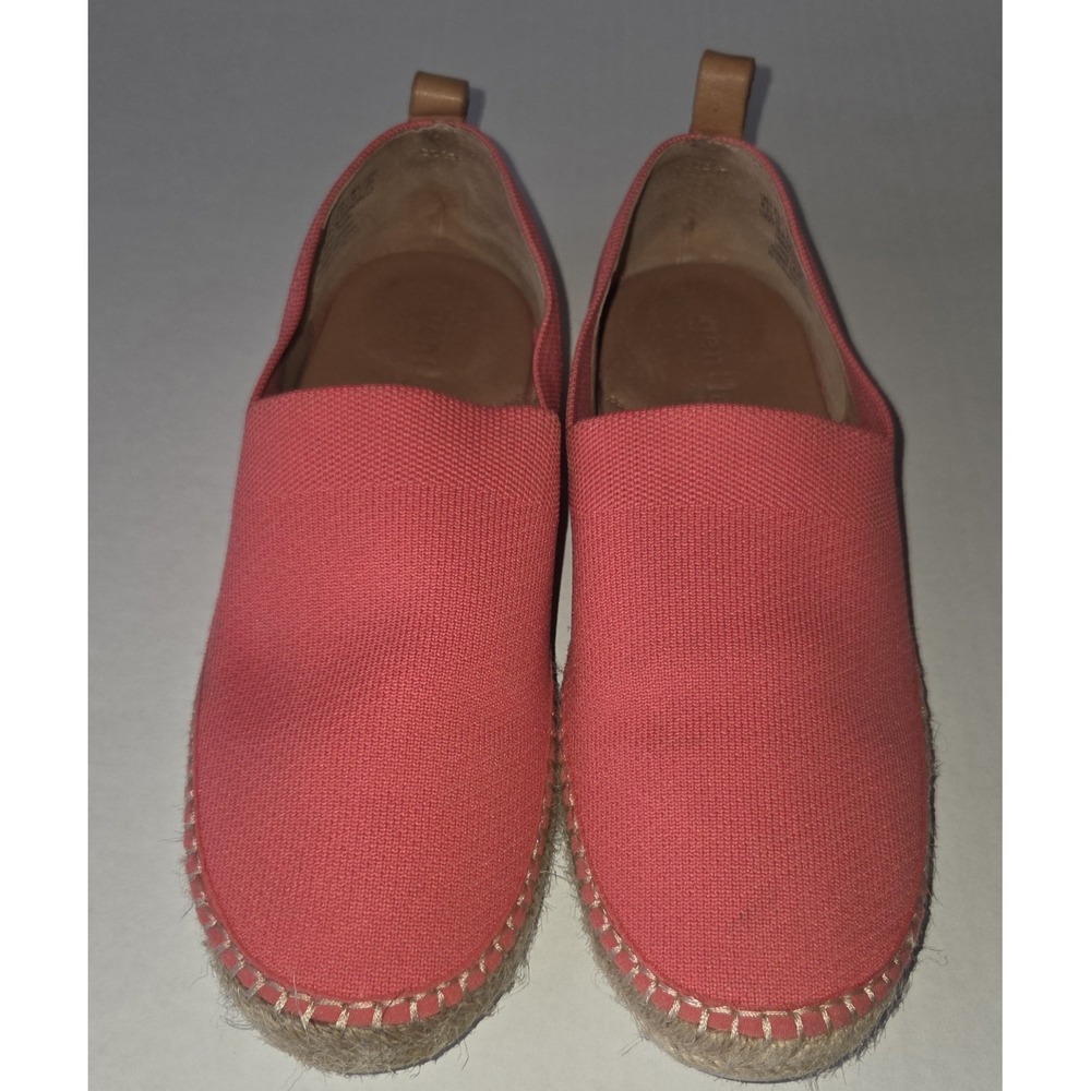 GENTLE SOULS by Kenneth Cole Coral Color  Espadrille Slip On Shoes Sz 6.5 ~EUC ~